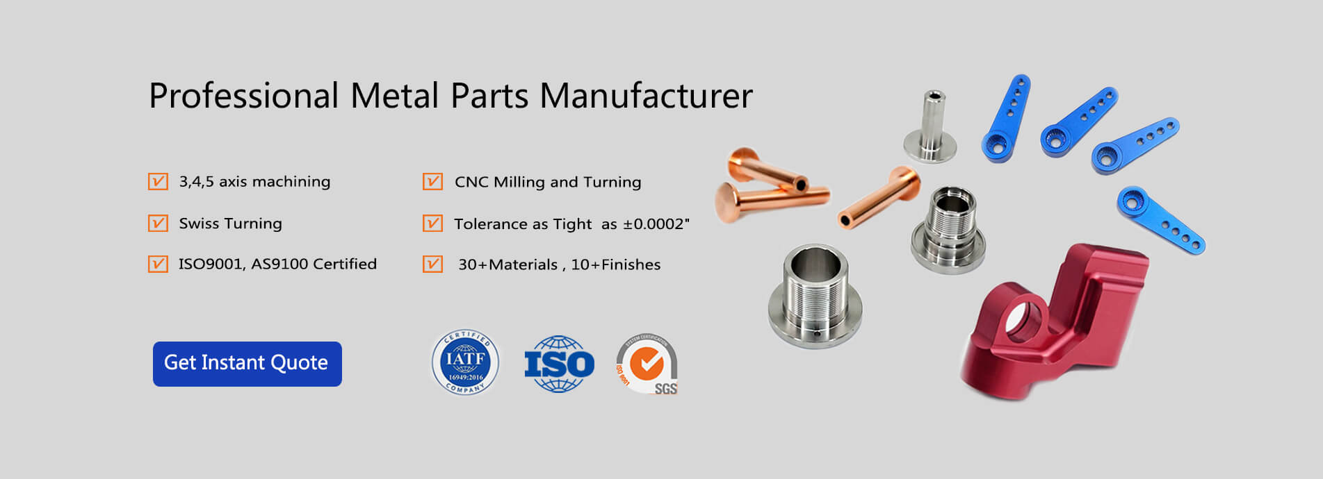 China Professional metal parts manufacturer 